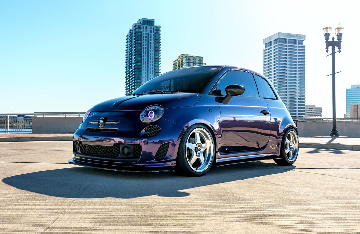 Fiat 500 on Vors SP1 Silver Machined 17x8 +35 photo 22