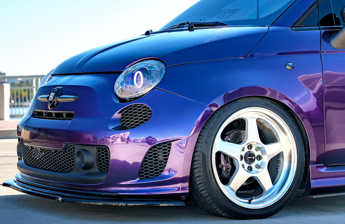 Fiat 500 on Vors SP1 Silver Machined 17x8 +35 photo 23