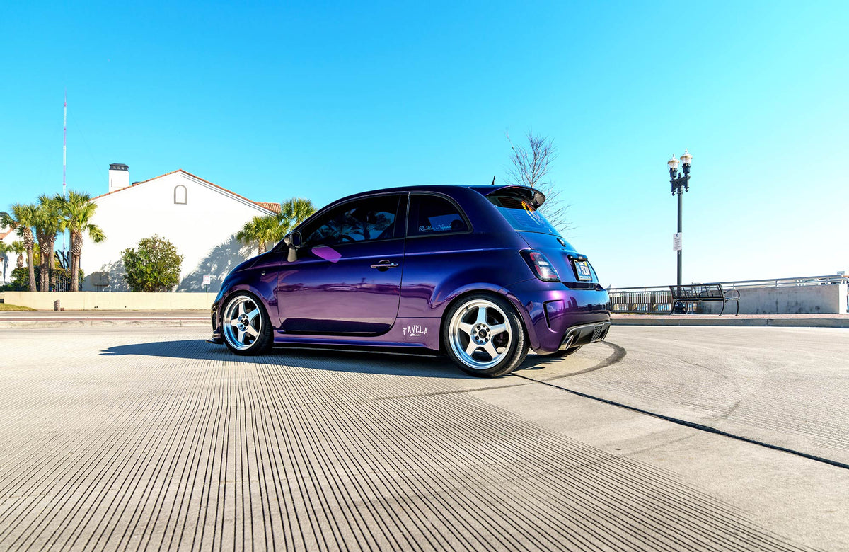 Fiat 500 on Vors SP1 Silver Machined 17x8 +35 photo 31