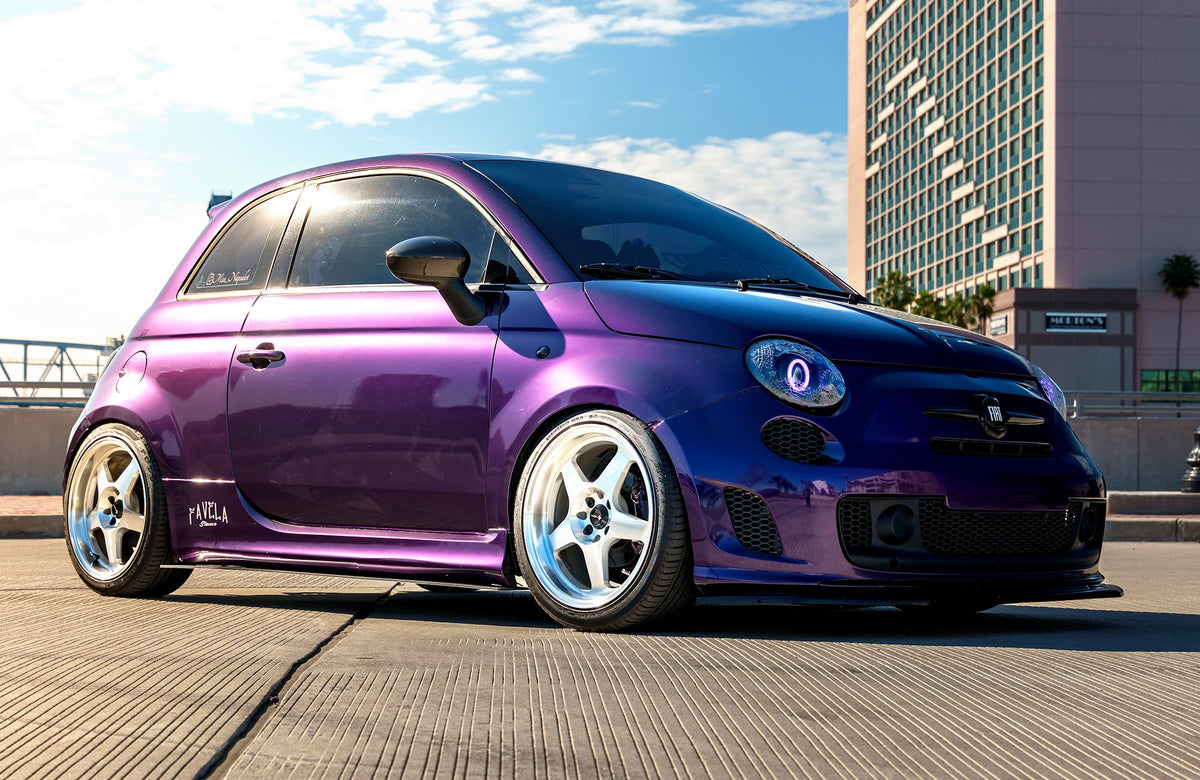 Fiat 500 on Vors SP1 Silver Machined 17x8 +35 photo 34