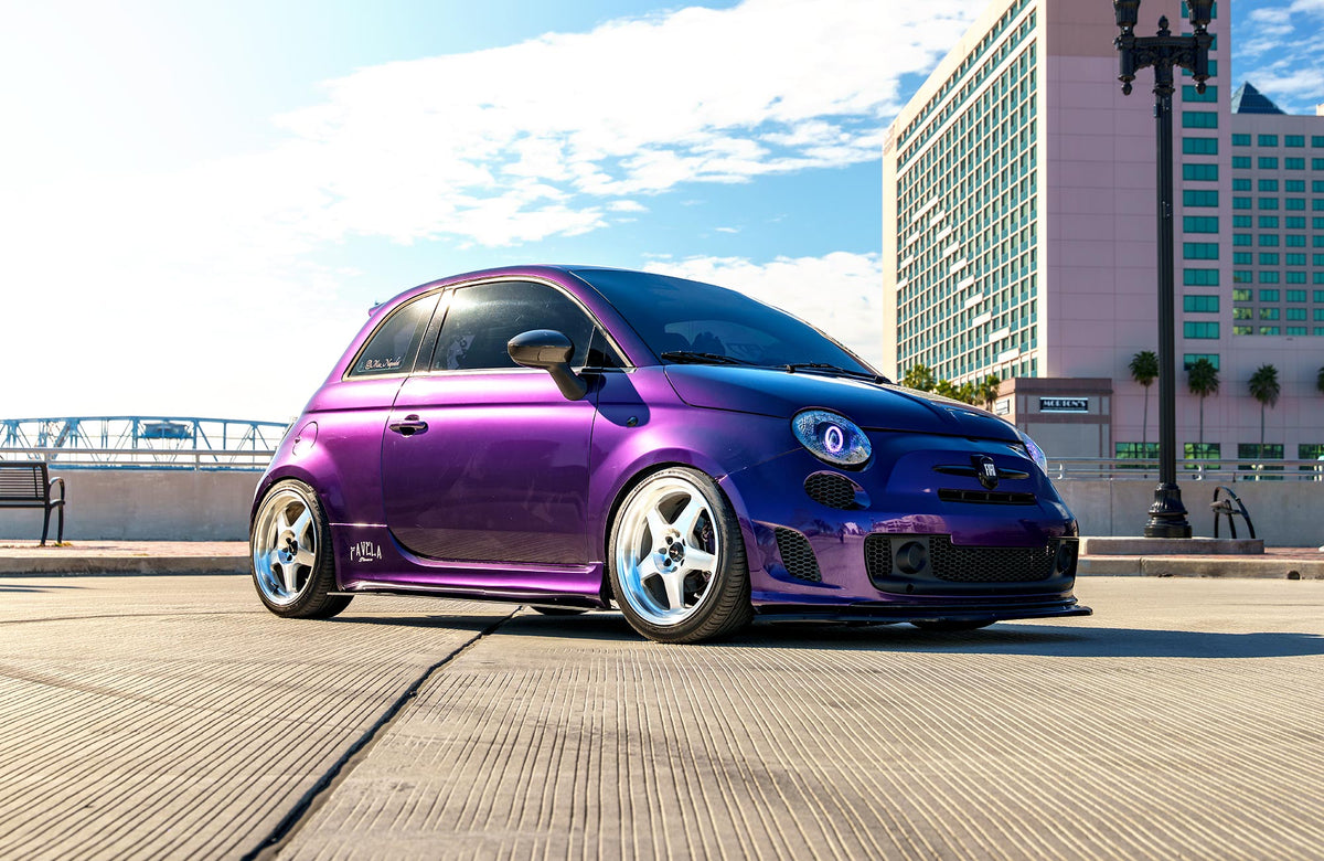 Fiat 500 on Vors SP1 Silver Machined 17x8 +35 photo 35