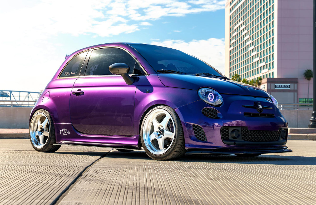Fiat 500 on Vors SP1 Silver Machined 17x8 +35 photo 36