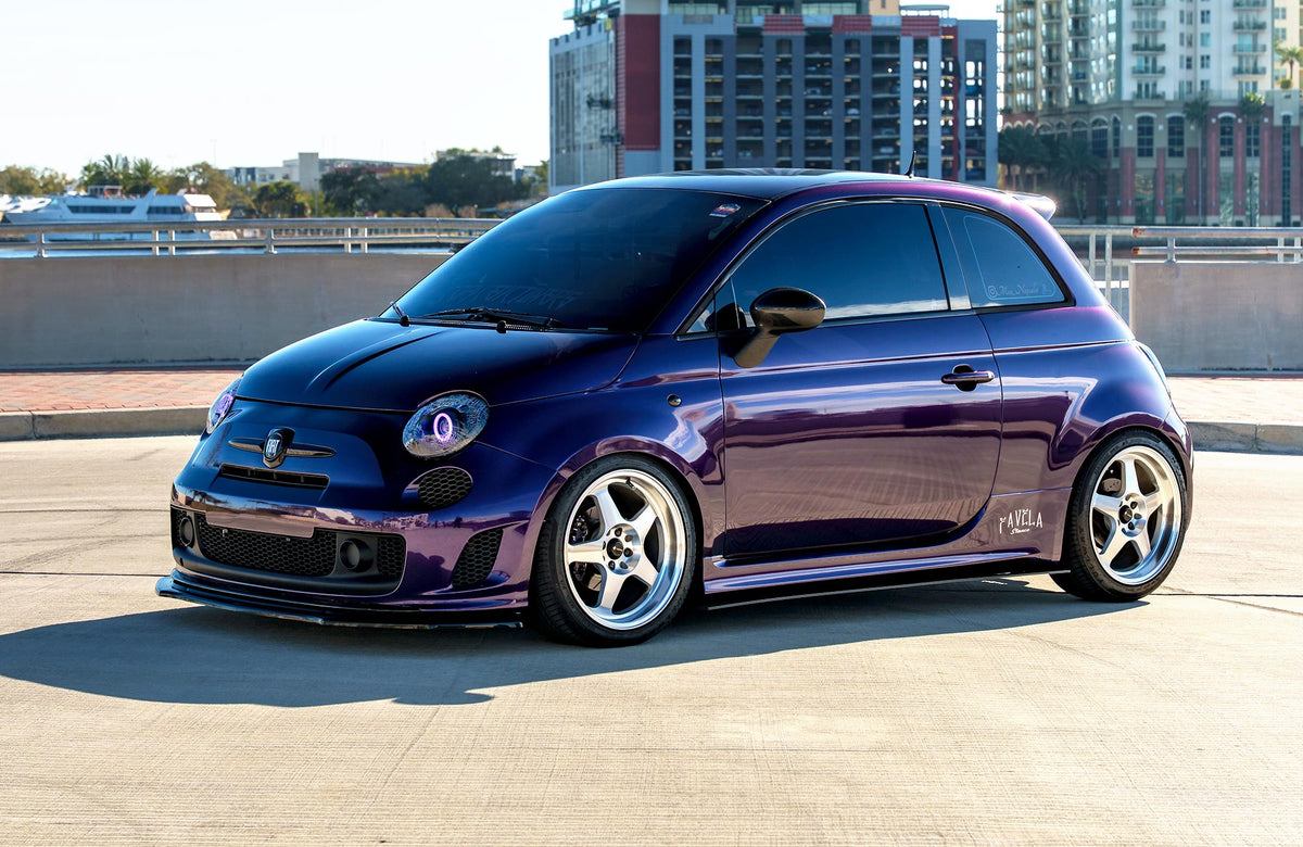Fiat 500 on Vors SP1 Silver Machined 17x8 +35 photo 38