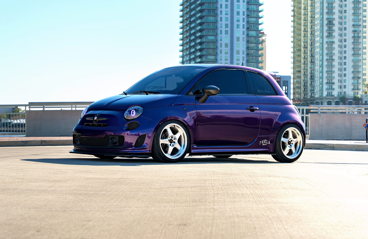Fiat 500 on Vors SP1 Silver Machined 17x8 +35 photo 39