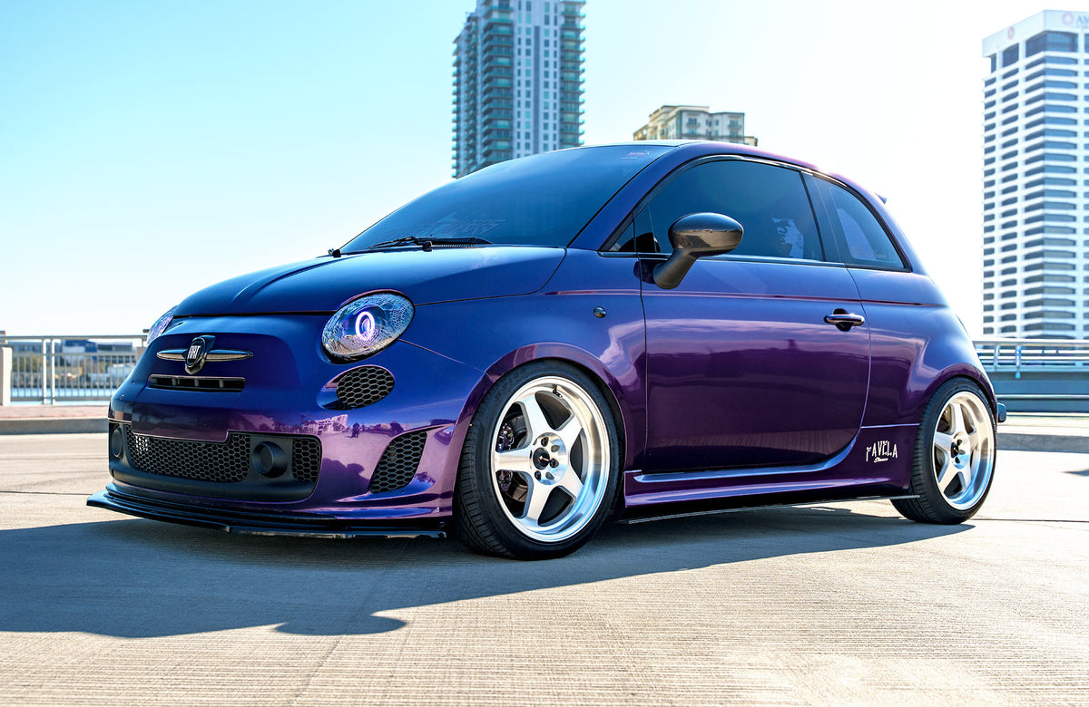 Fiat 500 on Vors SP1 Silver Machined 17x8 +35 photo 40