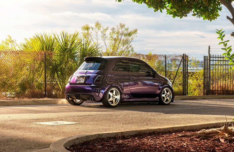 Fiat 500 on Vors SP1 Silver Machined 17x8 +35 photo 1