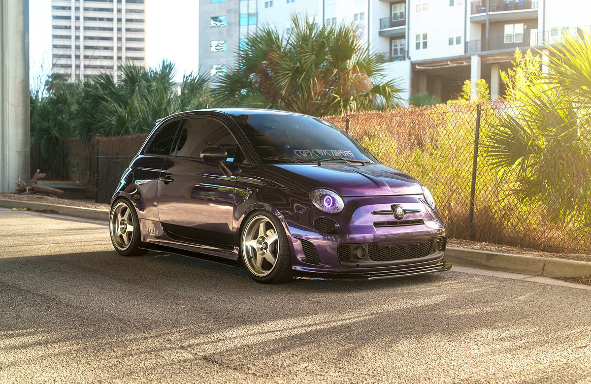 Fiat 500 on Vors SP1 Silver Machined 17x8 +35 photo 4