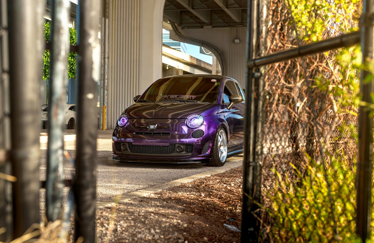 Fiat 500 on Vors SP1 Silver Machined 17x8 +35 photo 8