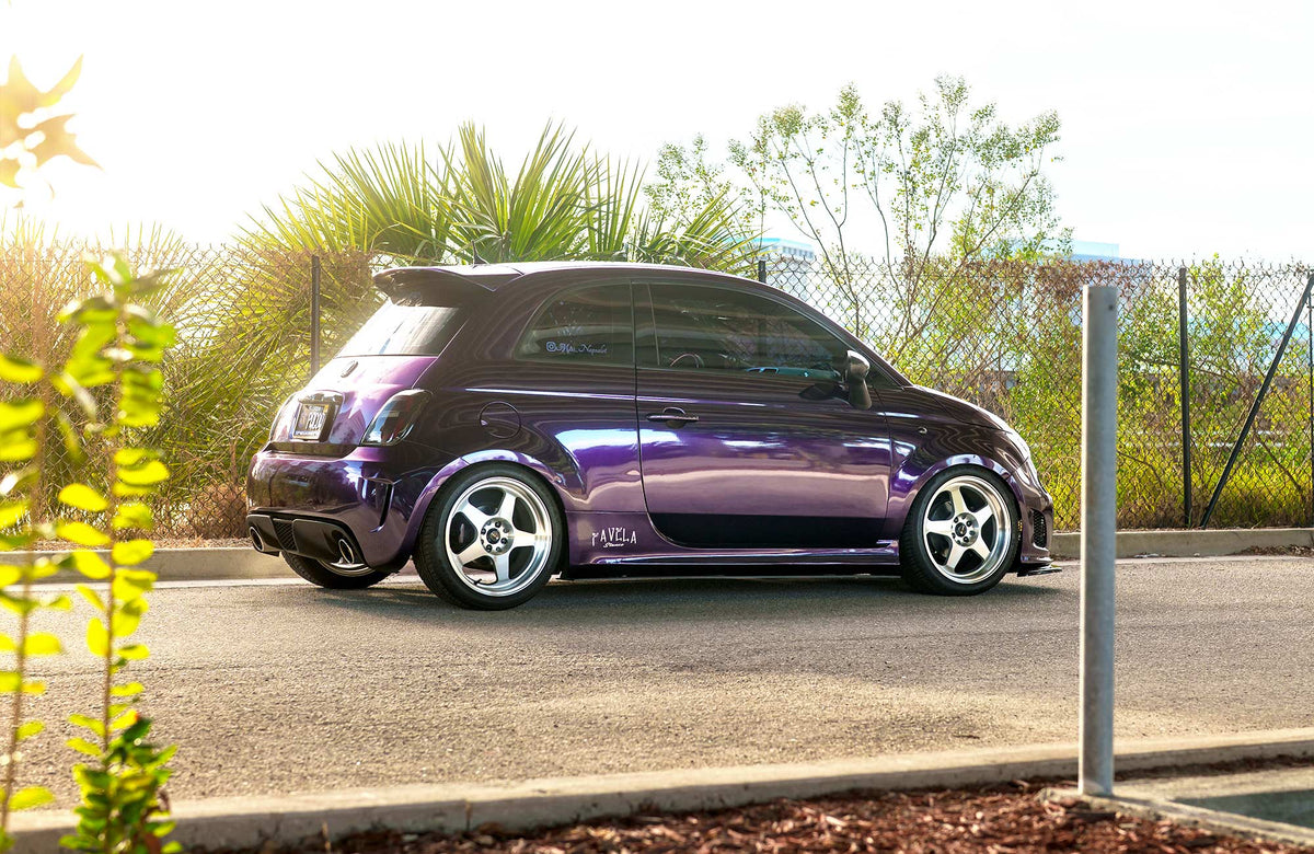 Fiat 500 on Vors SP1 Silver Machined 17x8 +35 photo 9