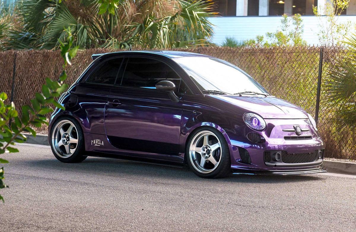 Fiat 500 on Vors SP1 Silver Machined 17x8 +35 photo 10