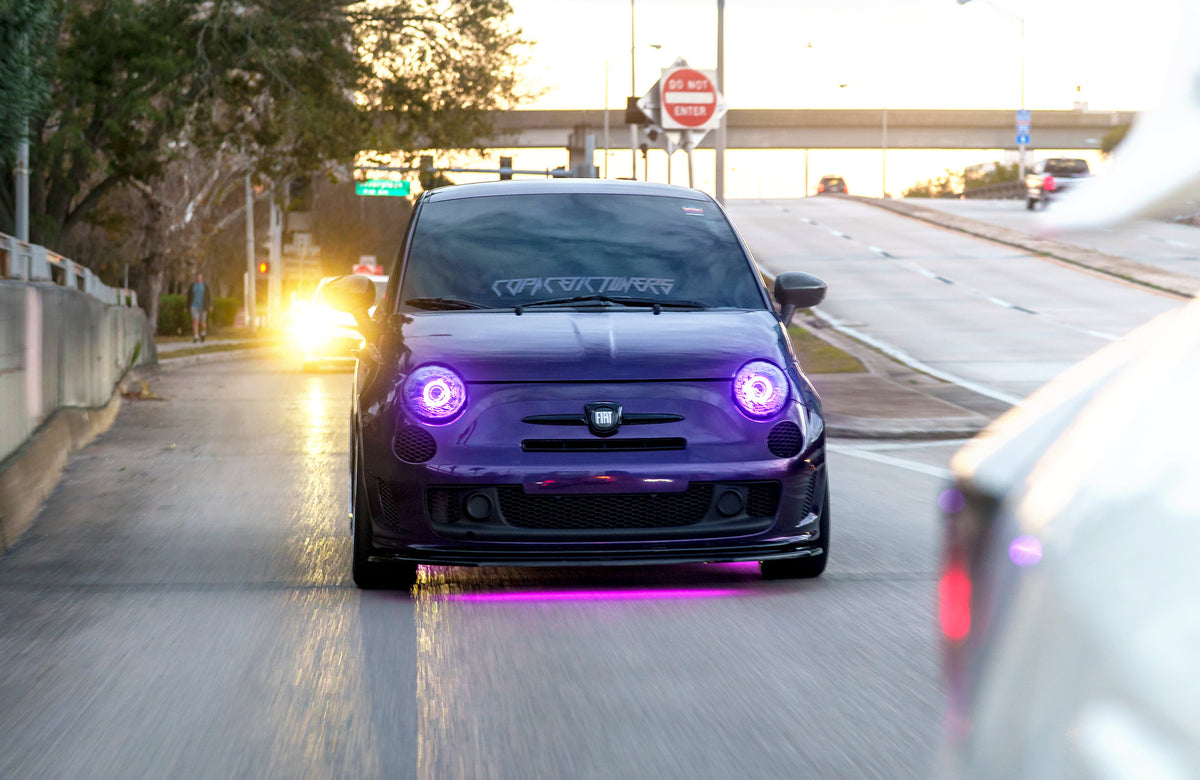 Fiat 500 on Vors SP1 Silver Machined 17x8 +35 photo 12