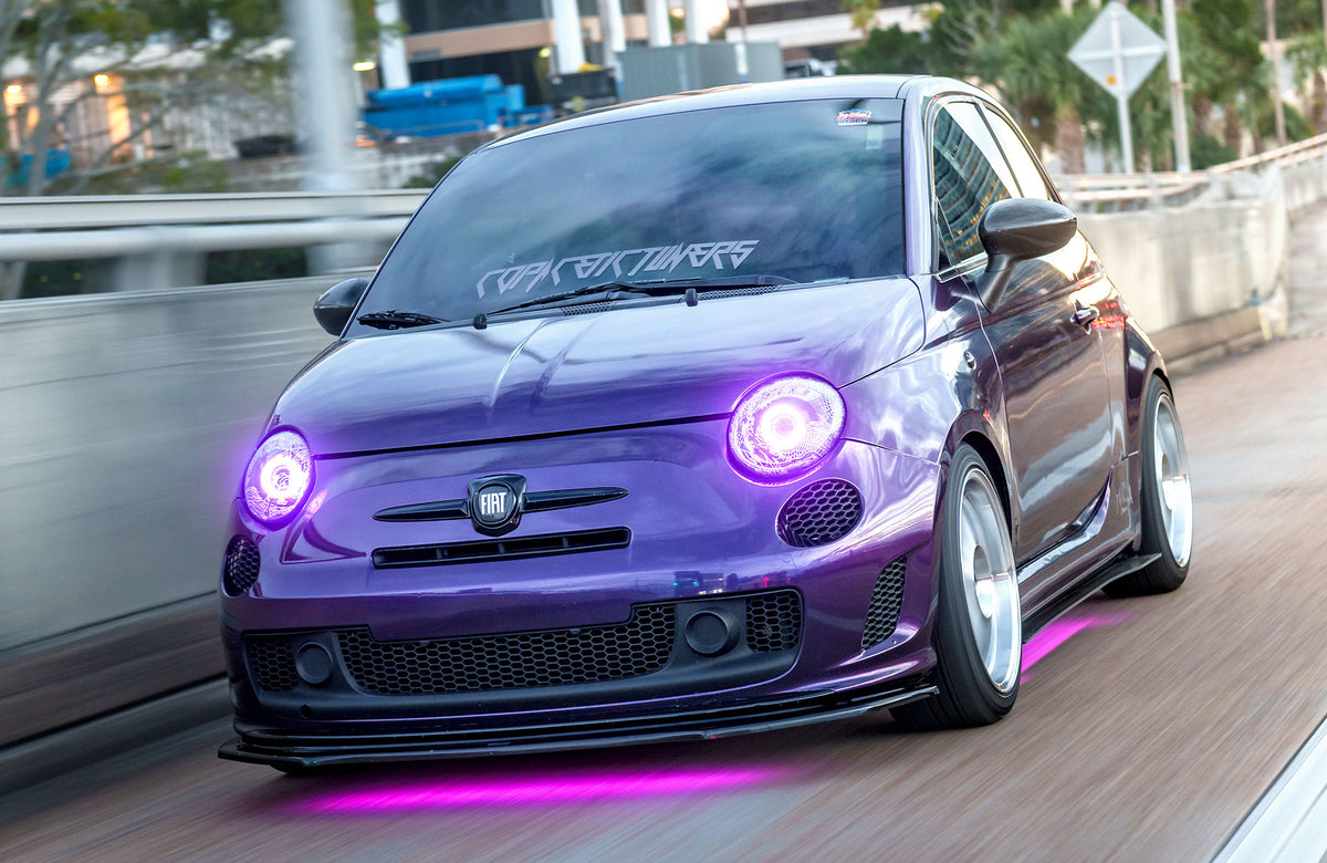 Fiat 500 on Vors SP1 Silver Machined 17x8 +35 photo 13
