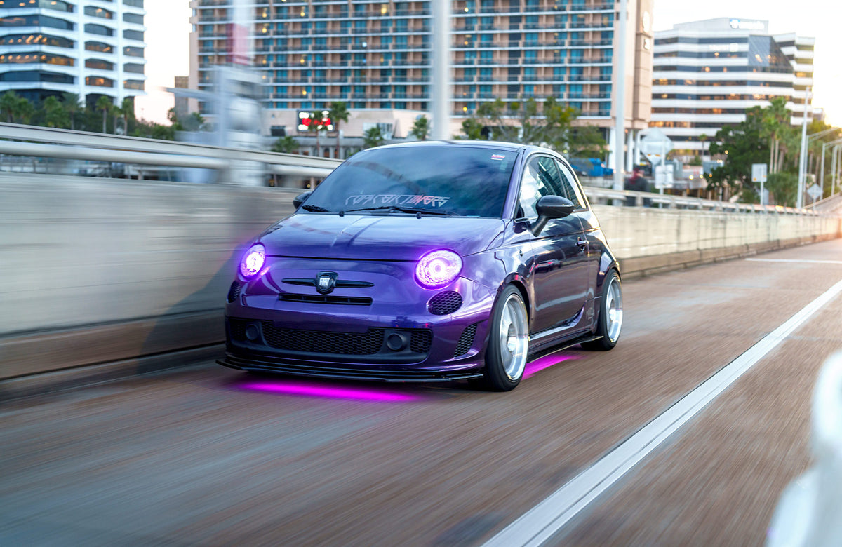 Fiat 500 on Vors SP1 Silver Machined 17x8 +35 photo 14