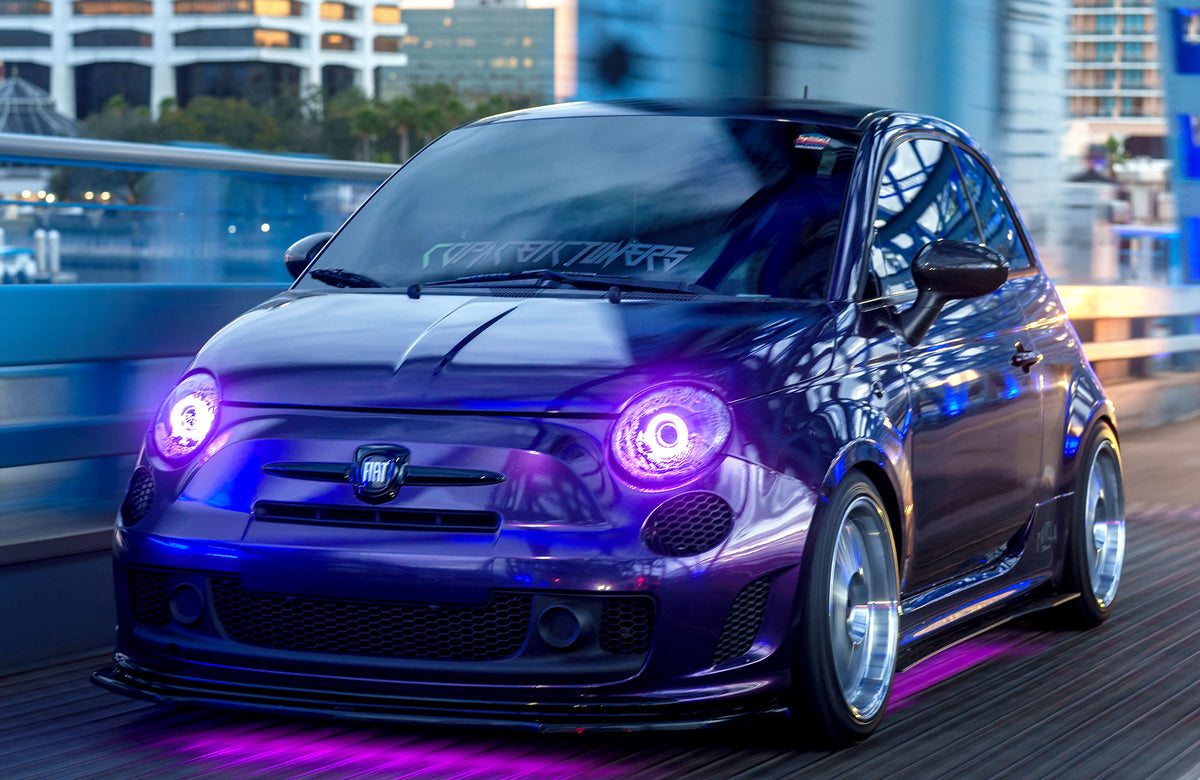 Fiat 500 on Vors SP1 Silver Machined 17x8 +35 photo 16