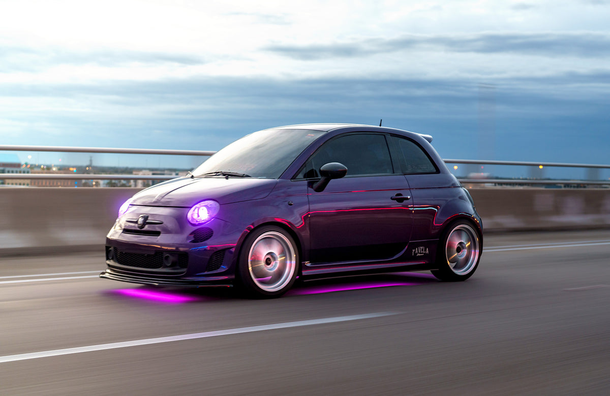 Fiat 500 on Vors SP1 Silver Machined 17x8 +35 photo 17