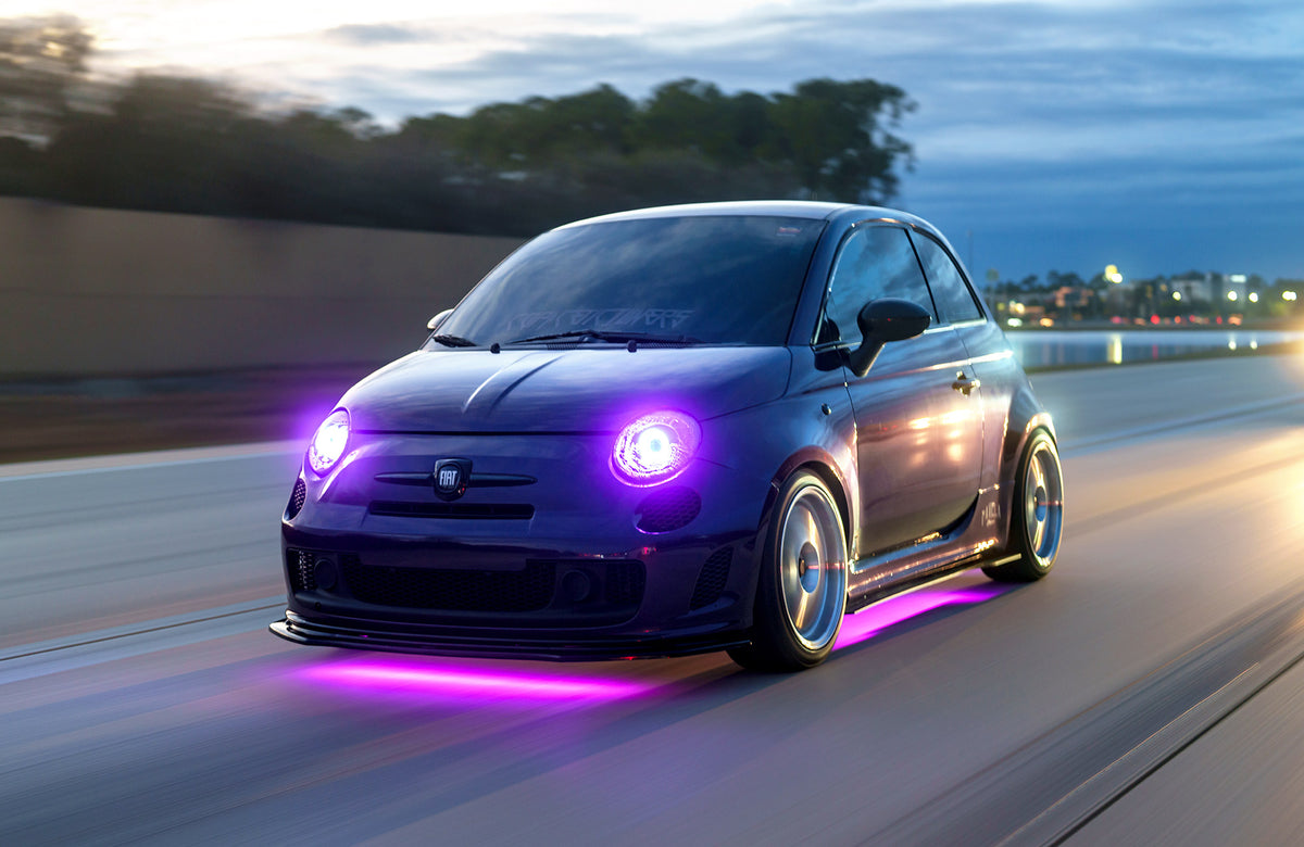 Fiat 500 on Vors SP1 Silver Machined 17x8 +35 photo 20