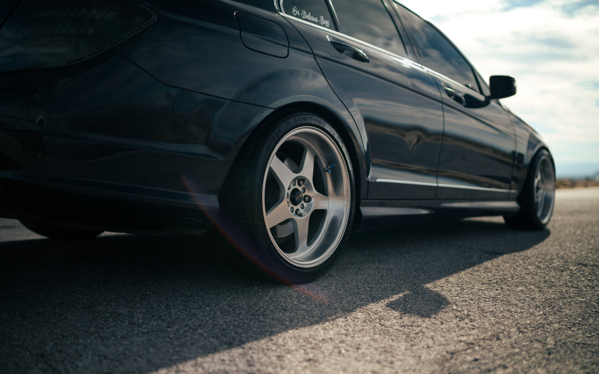 Mercedes-Benz C-Class W204 on Vors SP1 Silver Machined 18x8 +35 photo 6