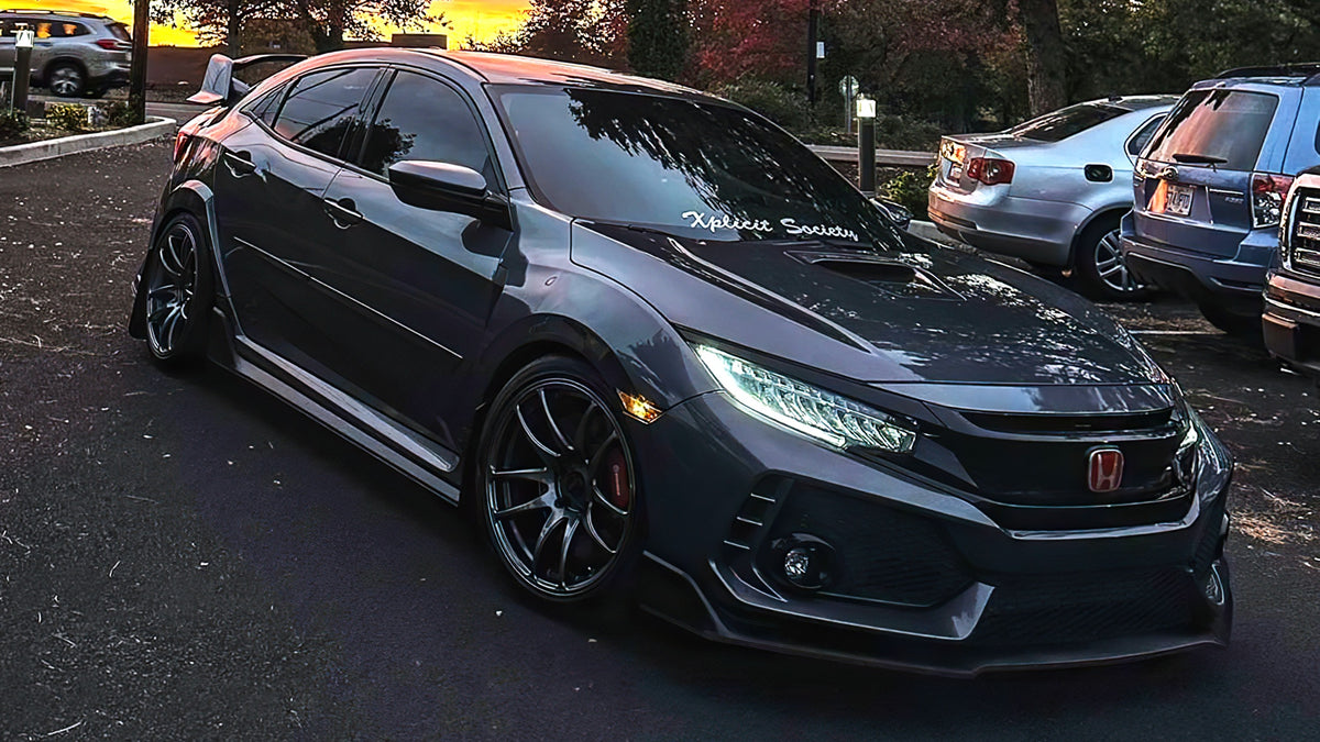 Honda Civic Type R on Vors TR4 Hyper Black 18x9.5 photo 5