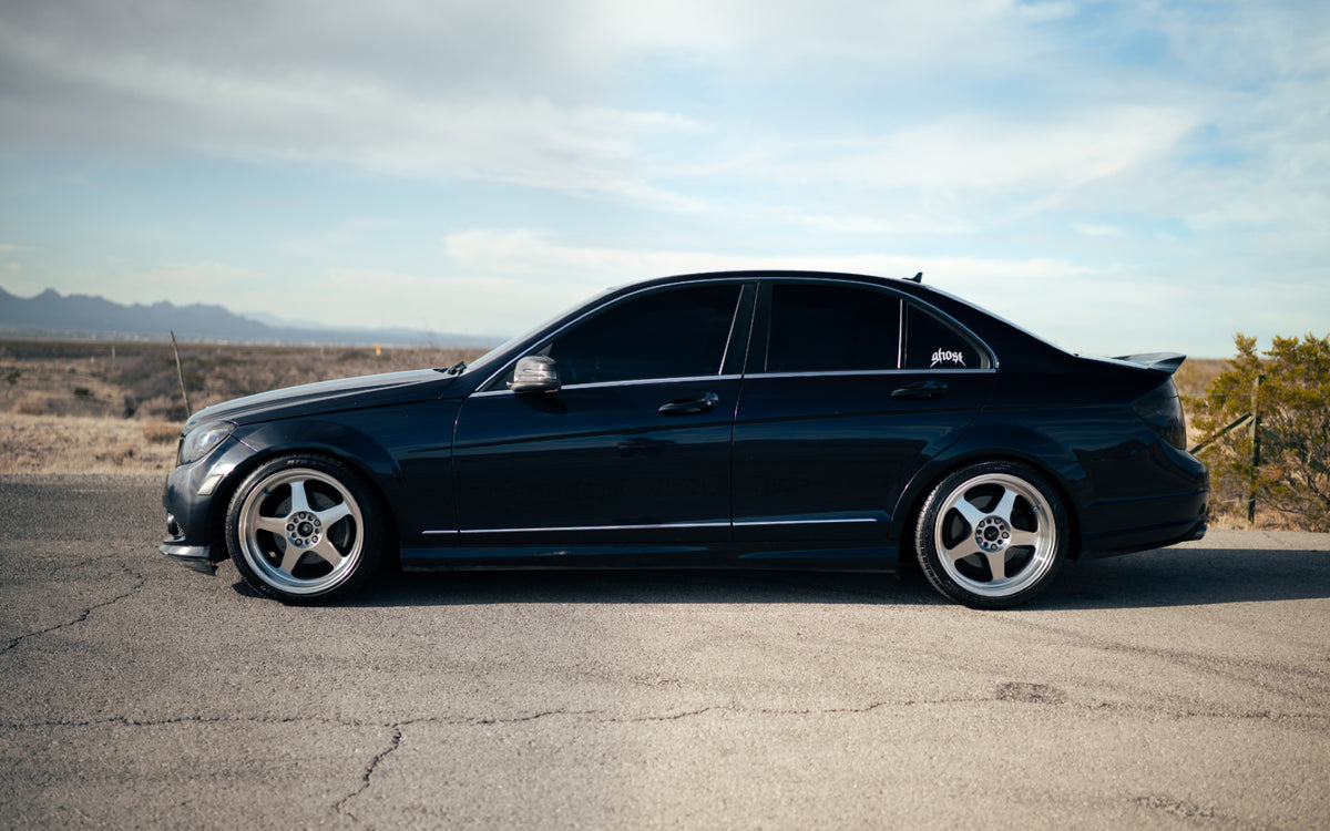 Mercedes-Benz C-Class W204 on Vors SP1 Silver Machined 18x8 +35 photo 2