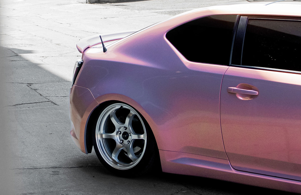 Scion tC on Vors LT61 Silver Machined 18x8.5 +35 photo 9