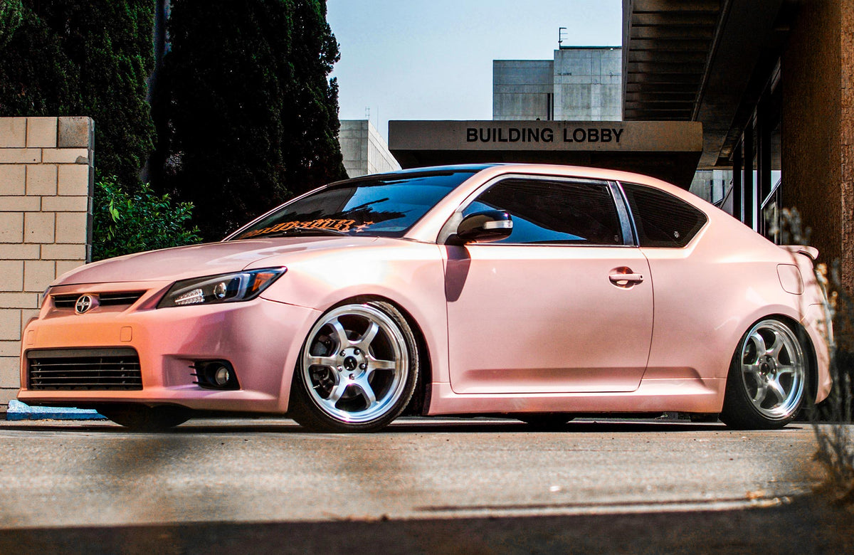 Scion tC on Vors LT61 Silver Machined 18x8.5 +35 photo 12