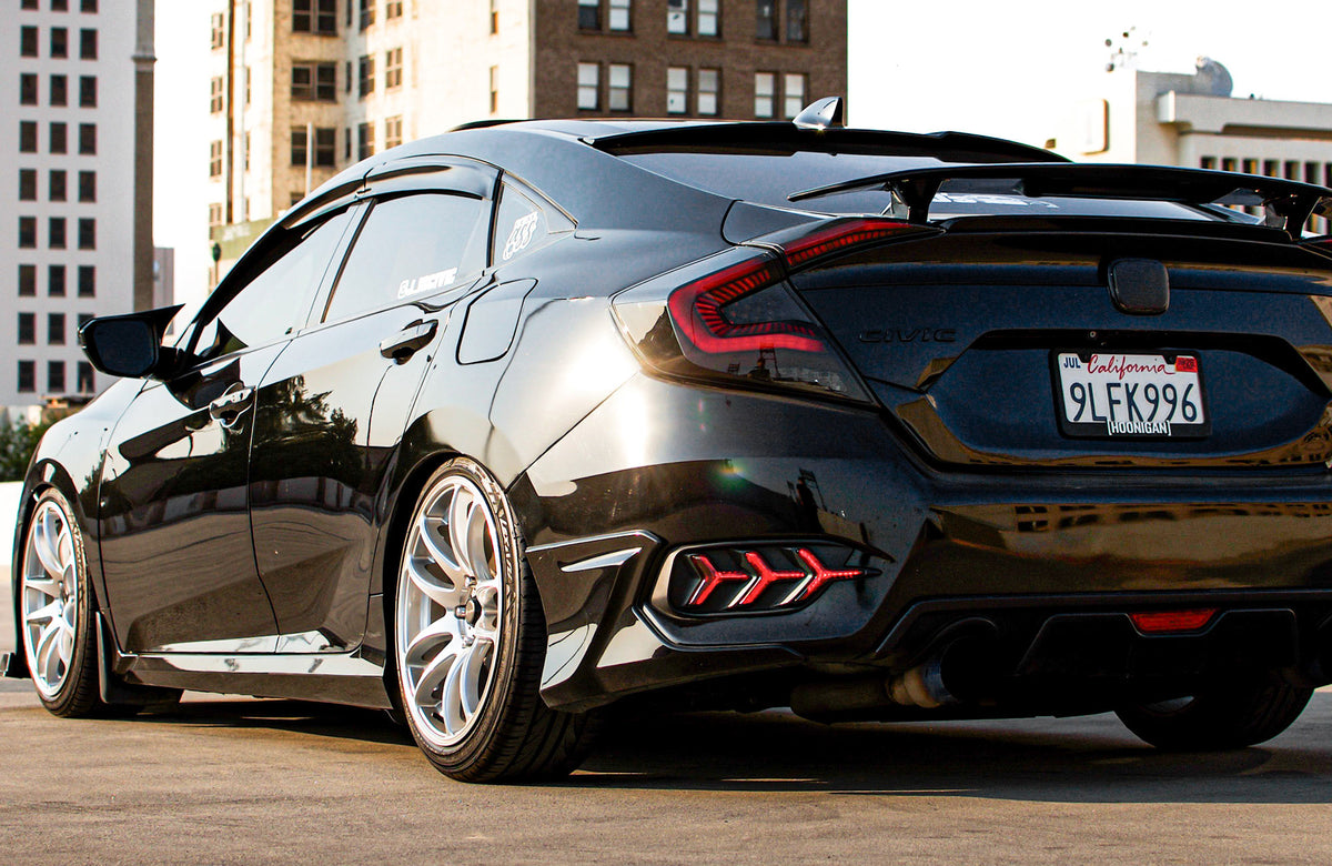 Honda Civic on Vors TR4 Silver Machined 18x8.5 +35 photo 4
