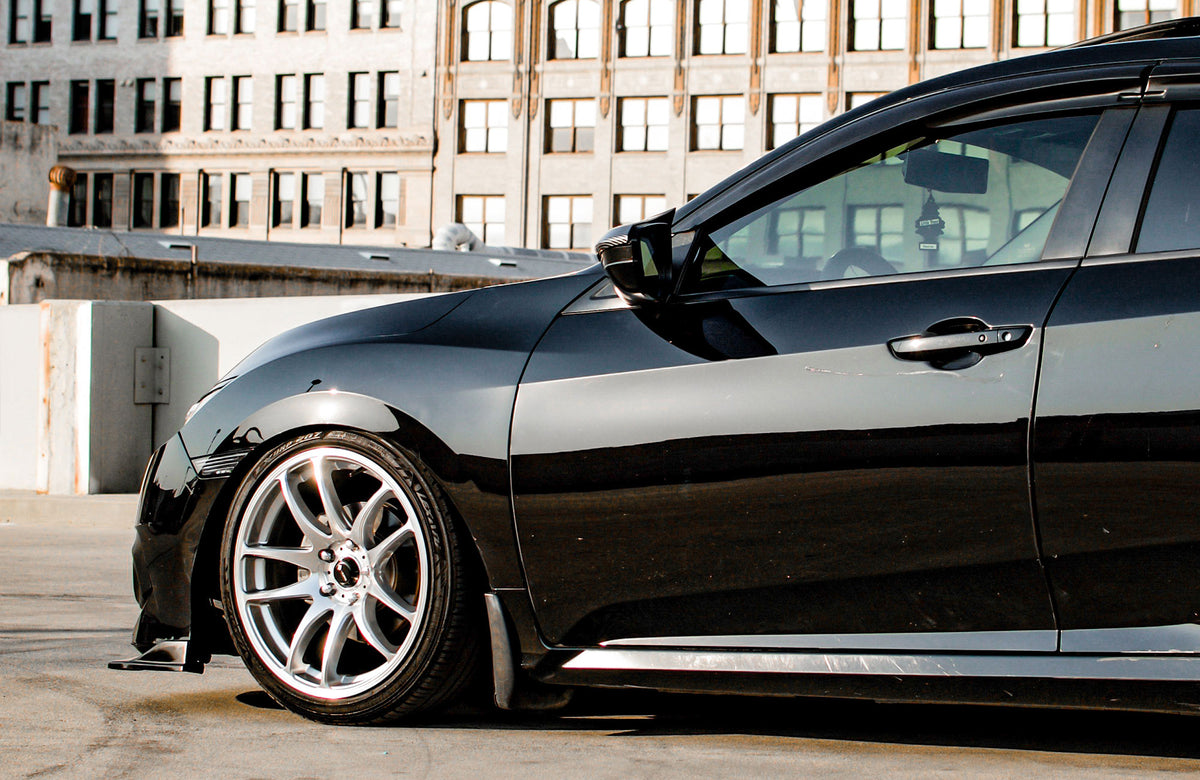 Honda Civic on Vors TR4 Silver Machined 18x8.5 +35 photo 5
