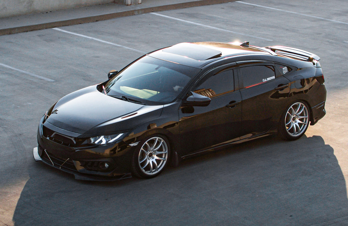 Honda Civic on Vors TR4 Silver Machined 18x8.5 +35 photo 7