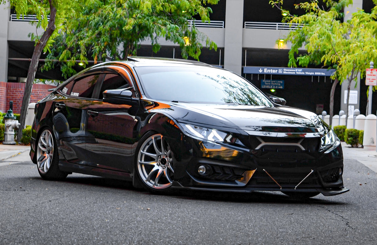 Honda Civic on Vors TR4 Silver Machined 18x8.5 +35 photo 9
