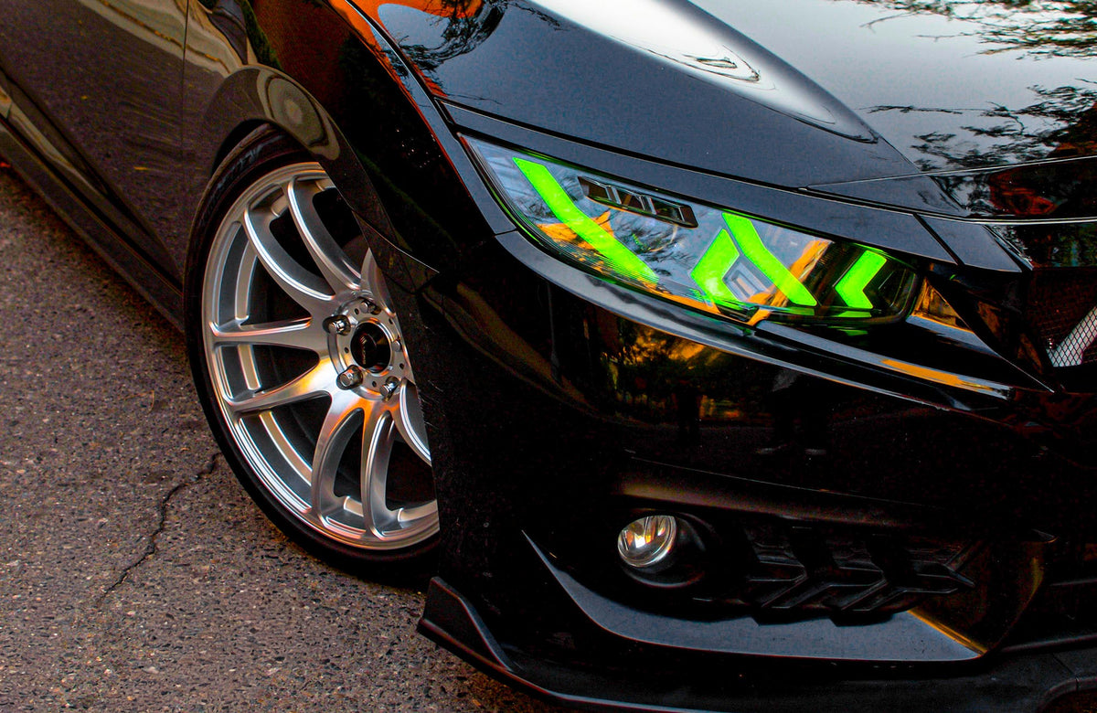 Honda Civic on Vors TR4 Silver Machined 18x8.5 +35 photo 12