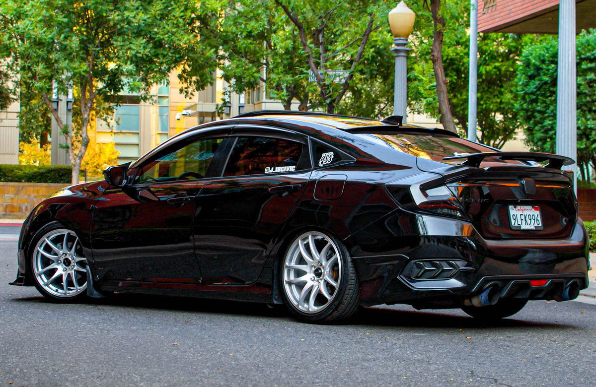 Honda Civic on Vors TR4 Silver Machined 18x8.5 +35 photo 14