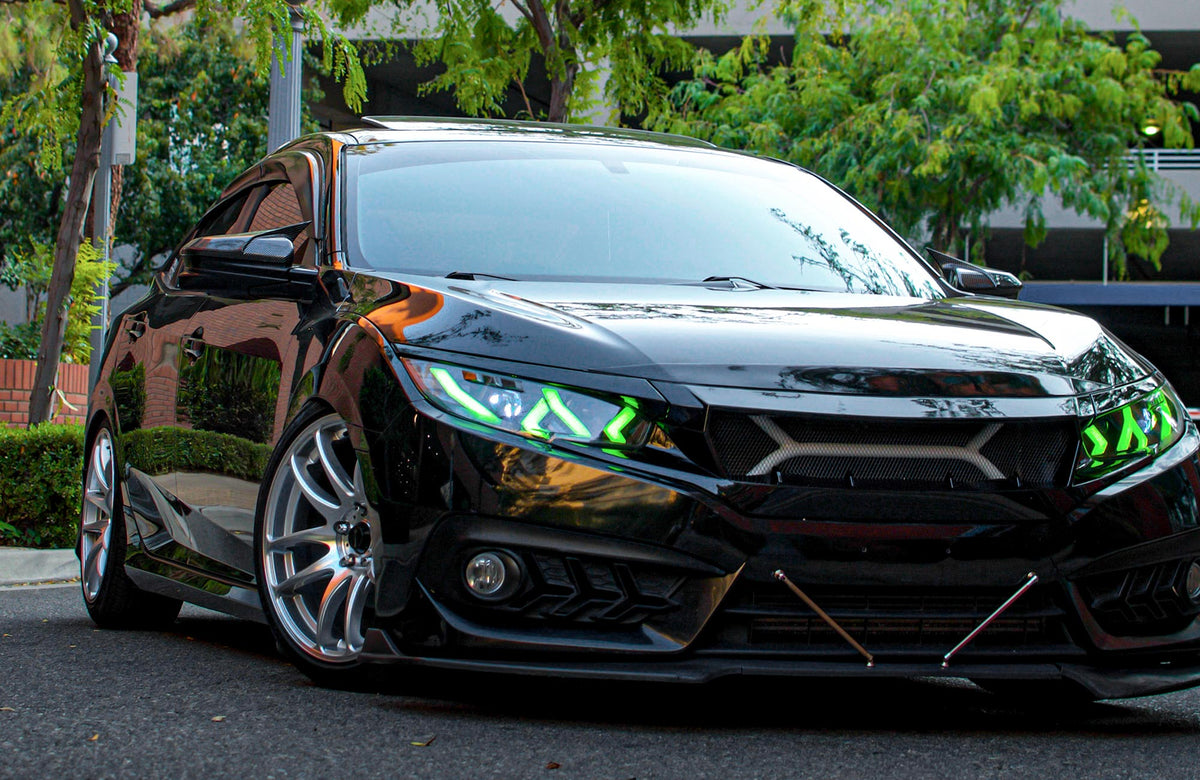 Honda Civic on Vors TR4 Silver Machined 18x8.5 +35 photo 16