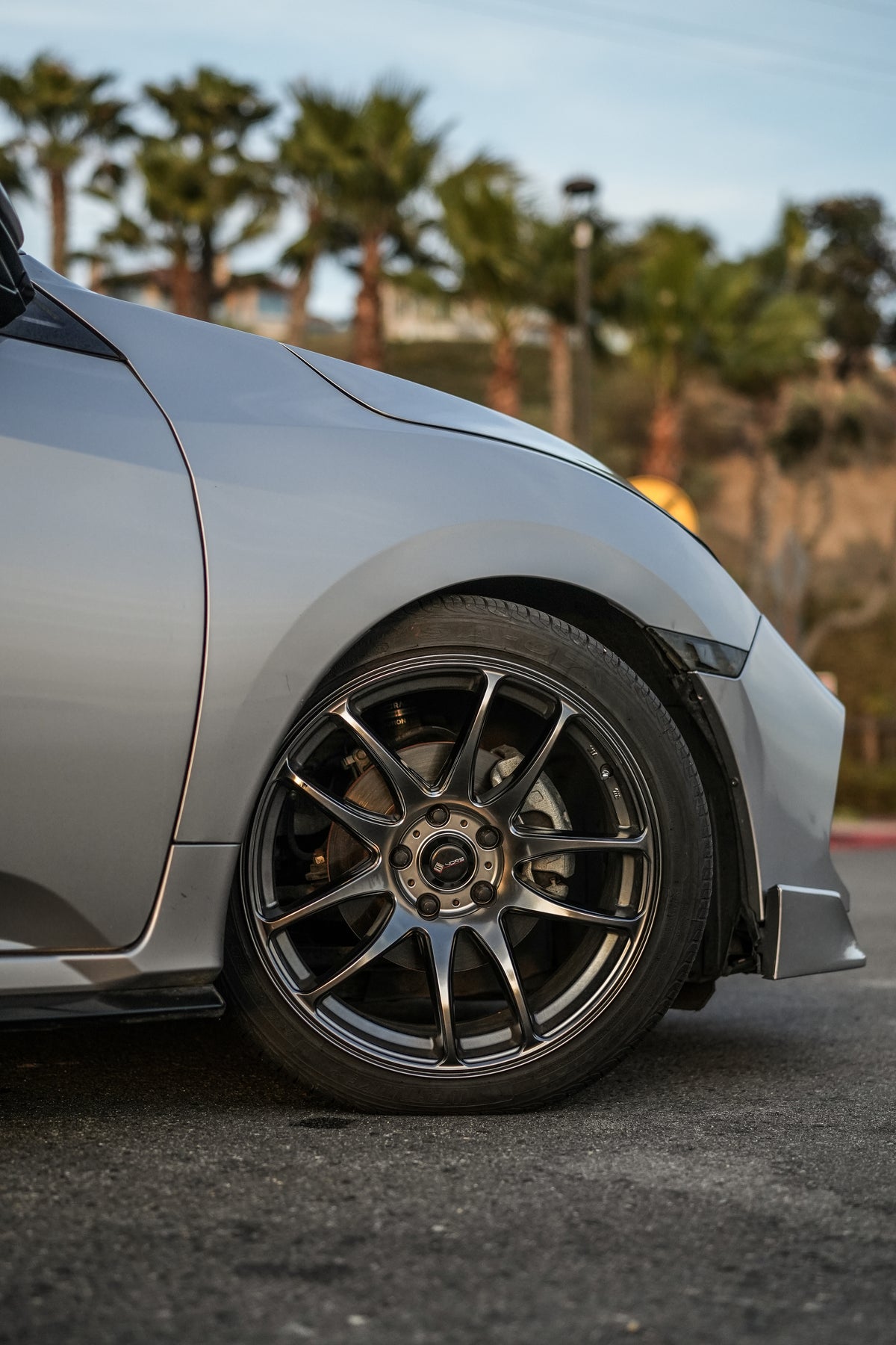 Honda Civic 10th Gen on Vors TR4 Hyper Black 18x8.5 +35 photo 2