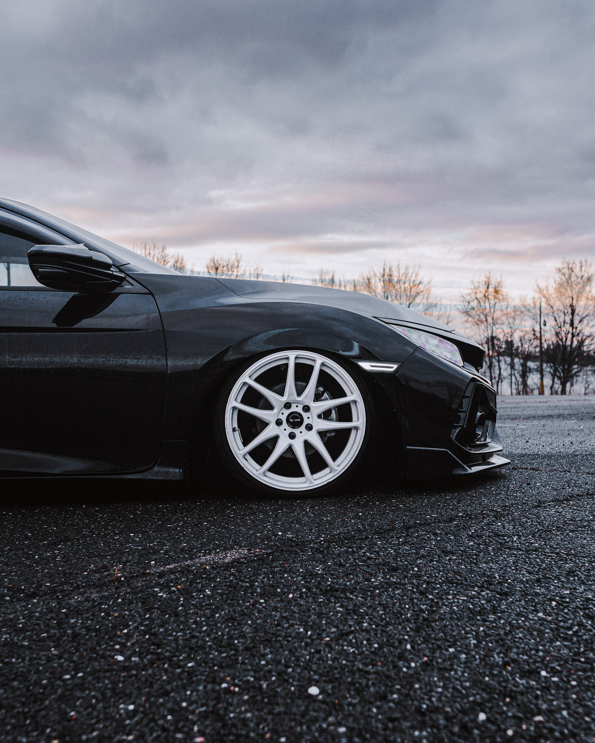 Honda Civic 10th Gen on Vors TR4 White 18x9.5 +35 photo 5