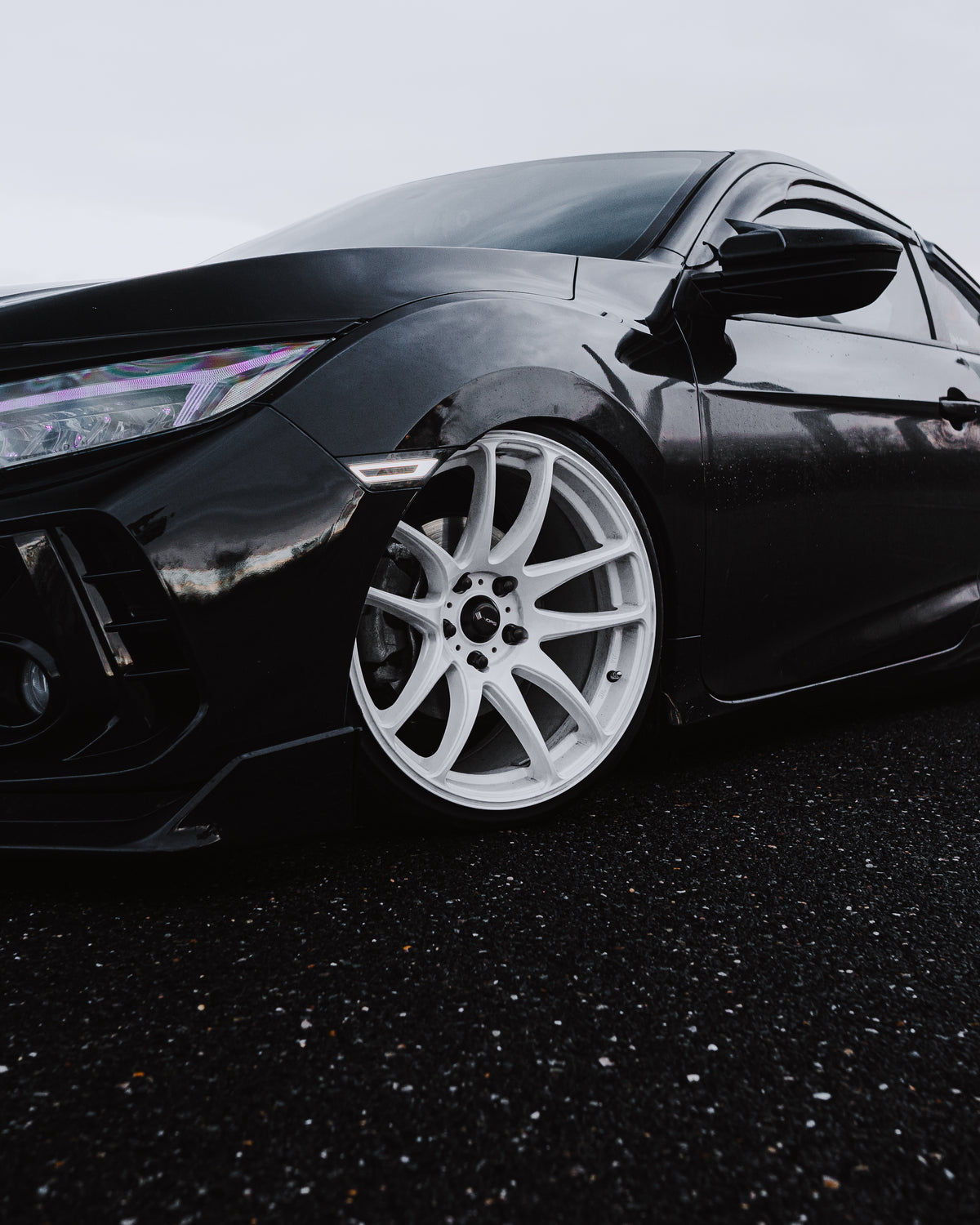Honda Civic 10th Gen on Vors TR4 White 18x9.5 +35 photo 24