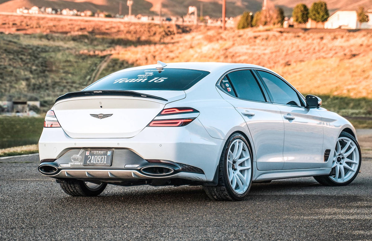 Genesis G70 on Vors TR4 White 19x8.5 +35 photo 10