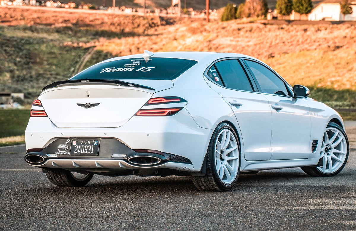 Genesis G70 on Vors TR4 White 19x8.5 +35 photo 11