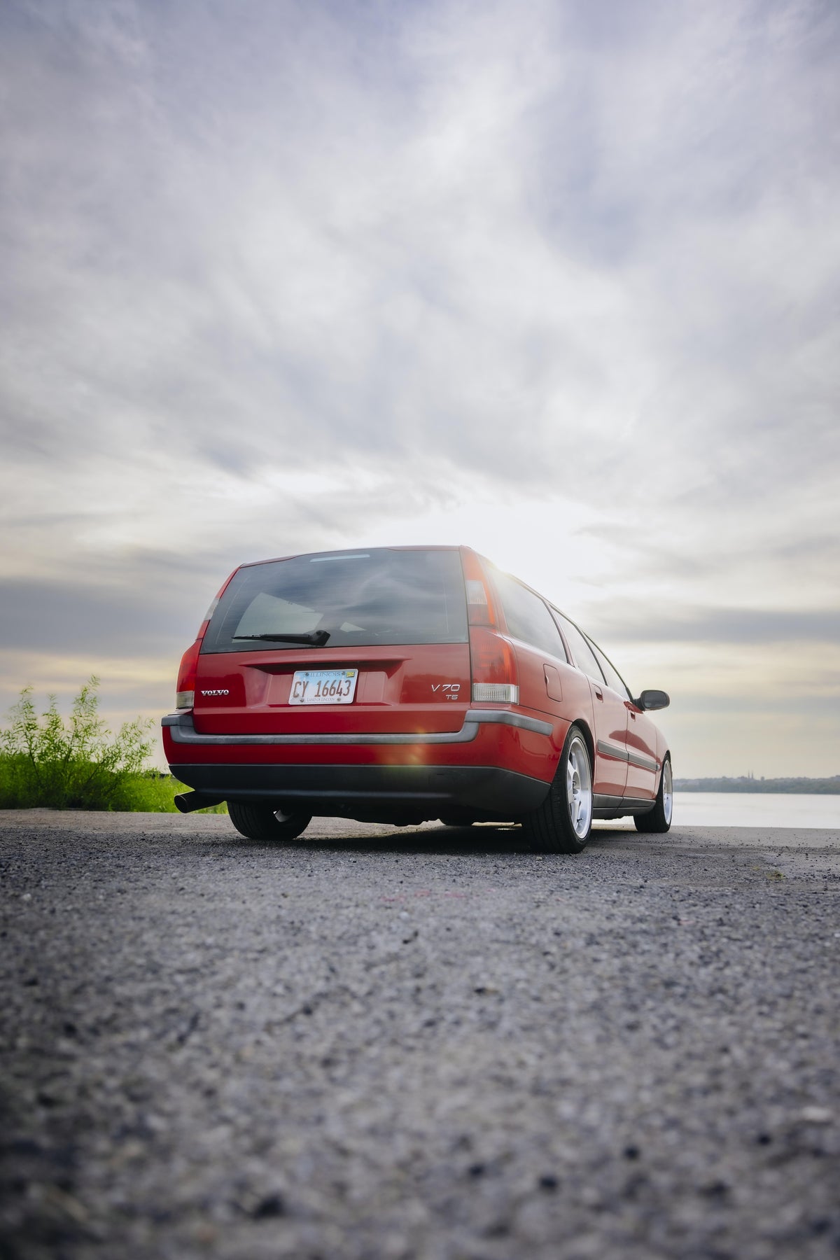 Volvo V70 on Vors SP1 Silver Machined 17x8 +35 photo 3