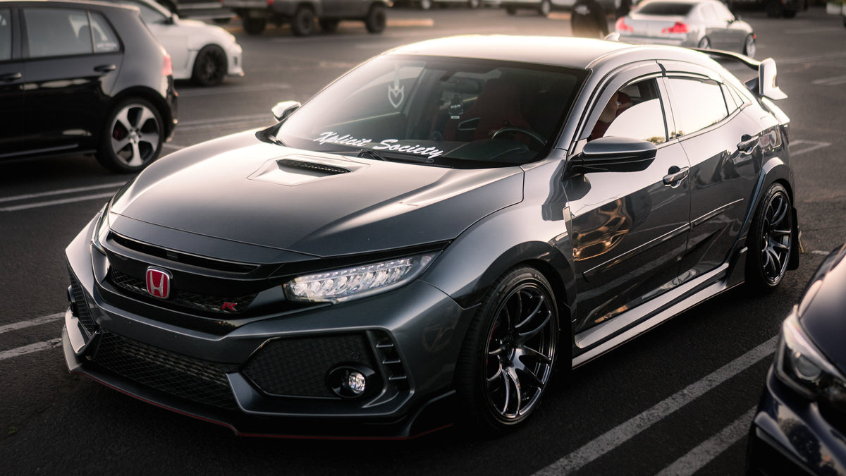 Honda Civic Type R on Vors TR4 Hyper Black 18x9.5 photo 3