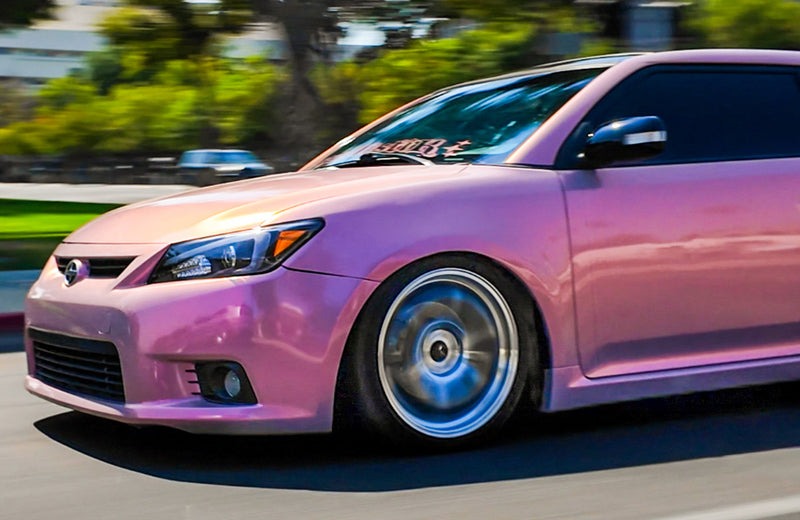 Scion tC on Vors LT61 Silver Machined 18x8.5 +35 photo 1