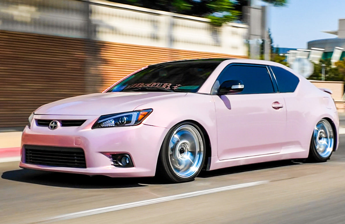 Scion tC on Vors LT61 Silver Machined 18x8.5 +35 photo 2