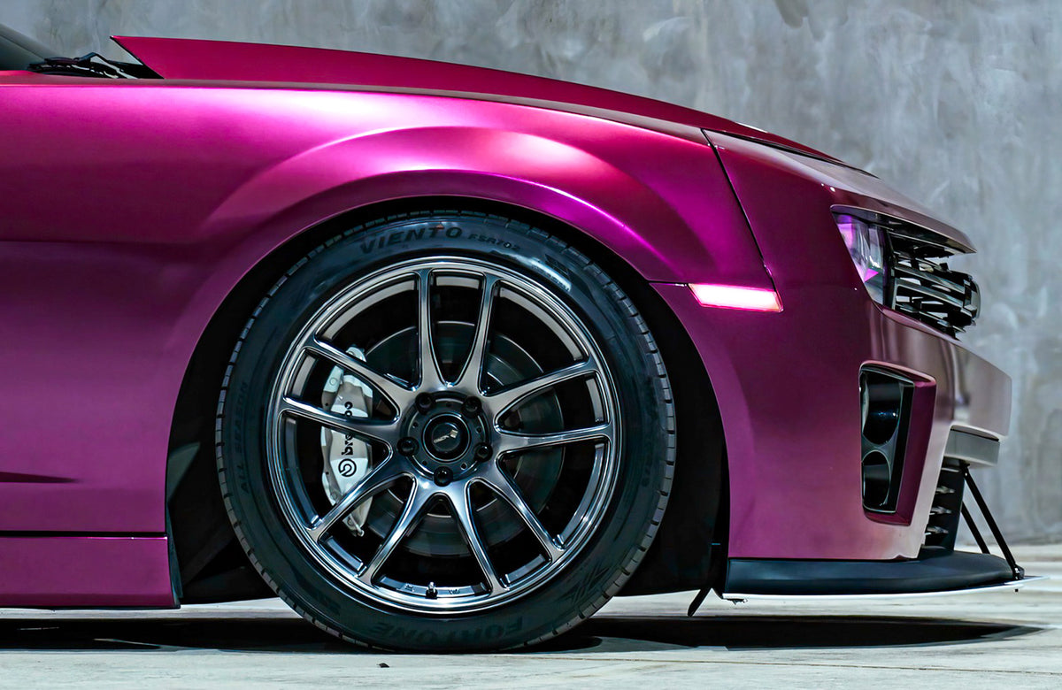 Chevrolet Camaro ZL1 on Vors TR4 Hyper Black 19x10 photo 20