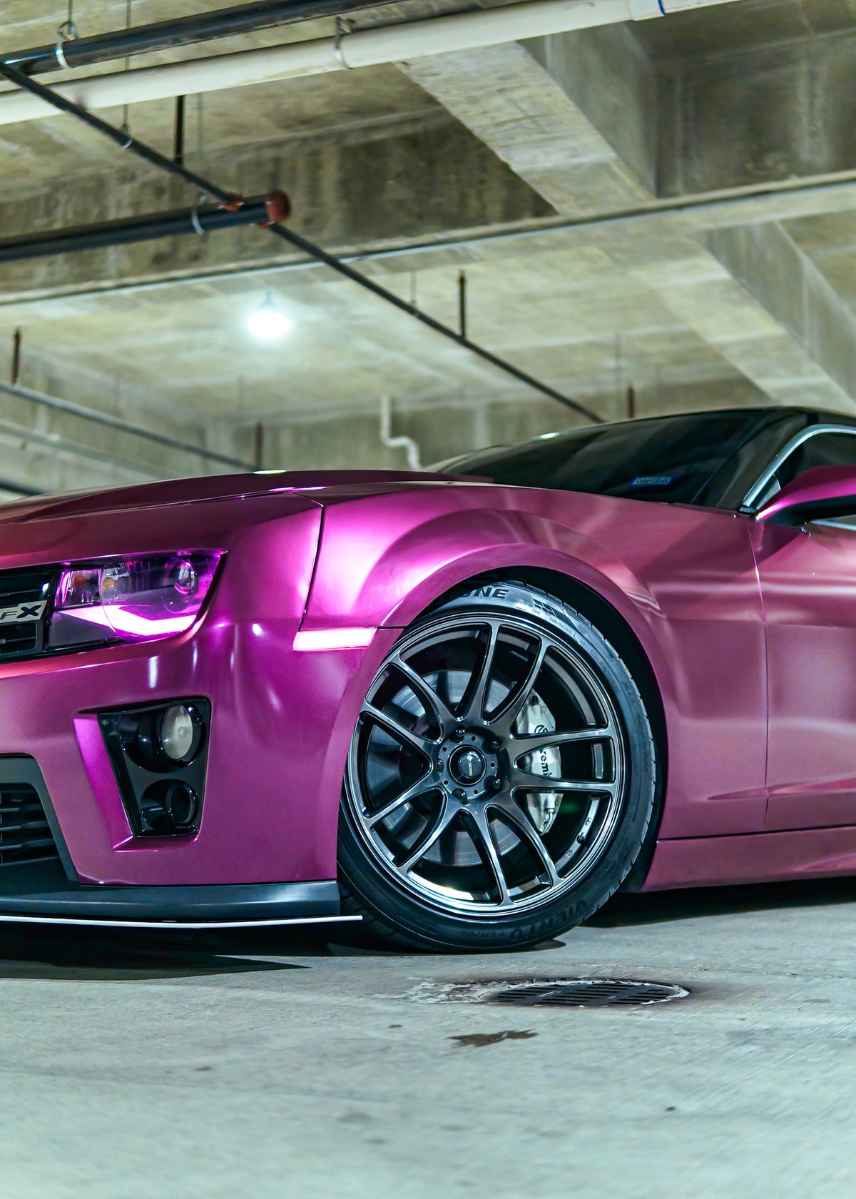Chevrolet Camaro ZL1 on Vors TR4 Hyper Black 19x10 photo 25