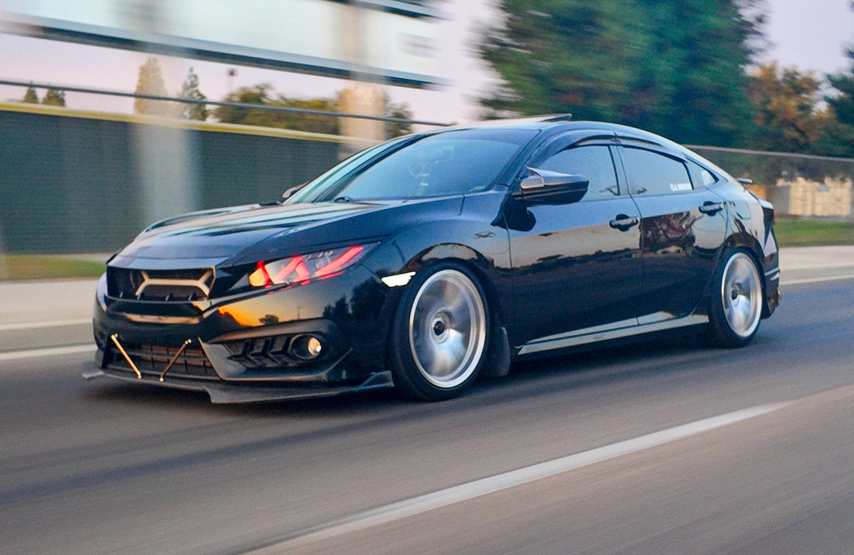 Honda Civic on Vors TR4 Silver Machined 18x8.5 +35 photo 18