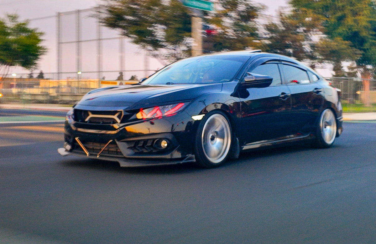 Honda Civic on Vors TR4 Silver Machined 18x8.5 +35 photo 19
