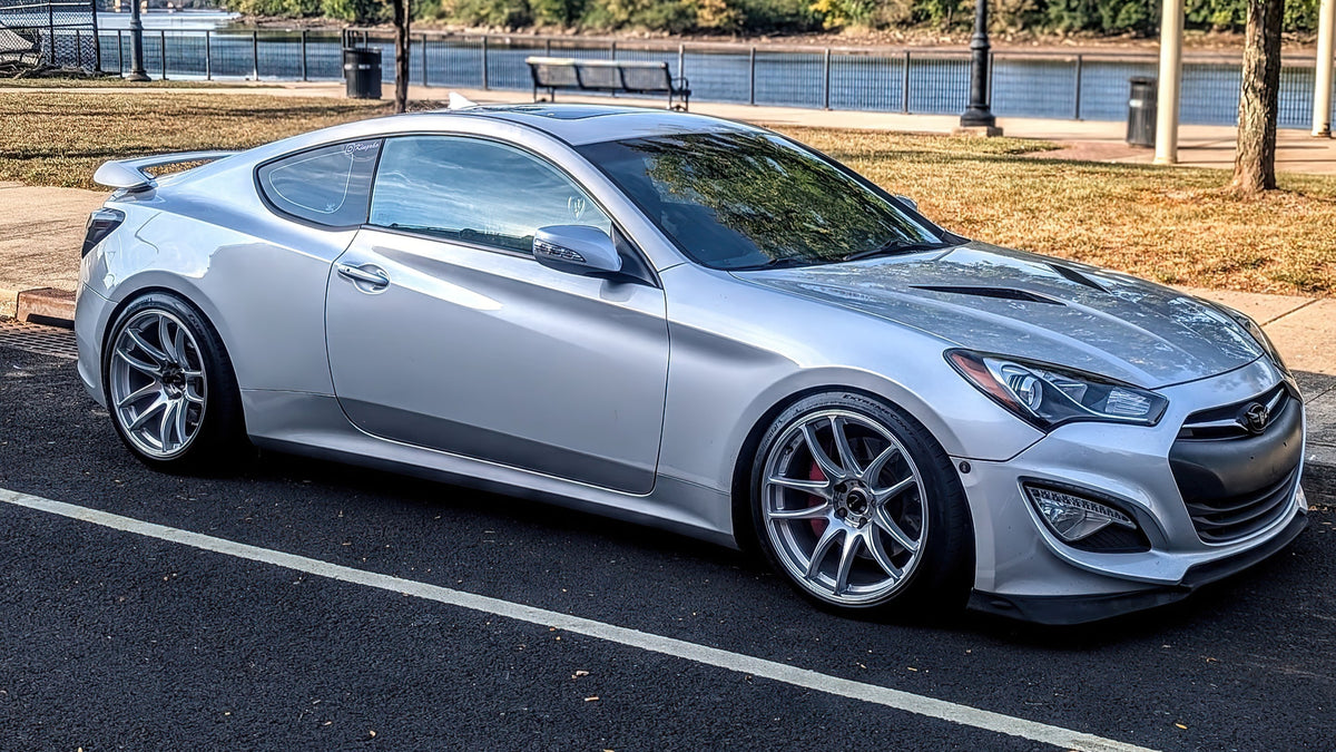 Hyundai Genesis Coupe on Vors TR4 Silver Machined 19x9.5 photo 5
